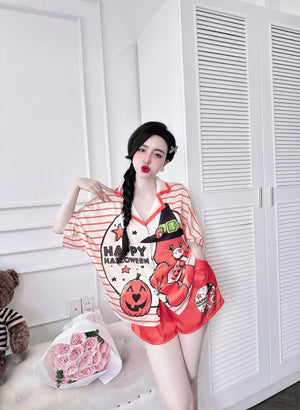 Halloween Short Pajamas Set