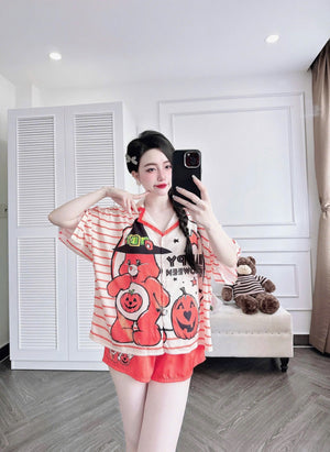 Halloween Short Pajamas Set