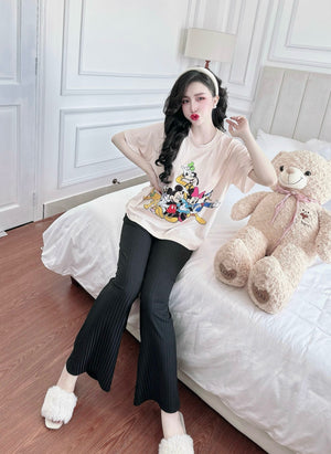 PJ15 2pcs/ Set Thun Tăm Hoạ Tiết Dễ Thương Pajama
