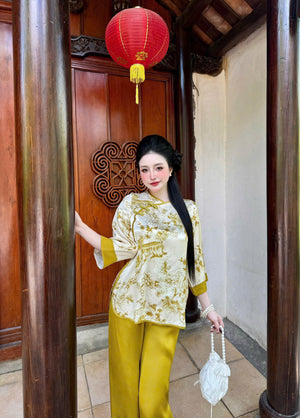 L12 Lam Áo Gấm Quần Lụa