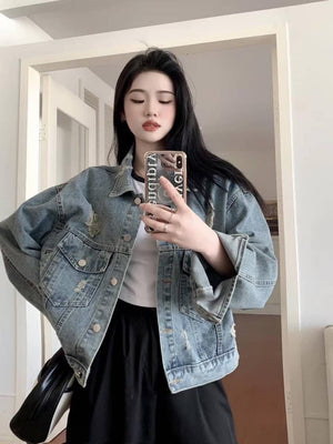 Distressed Denim Jacket