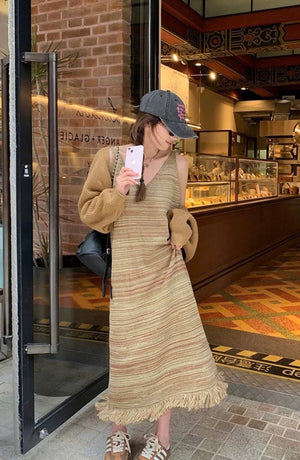 Knit Dress with Jacket