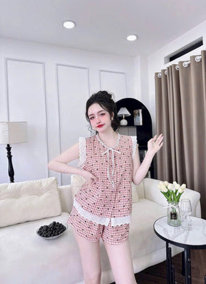 (90-120 lbs) Sleevelessed Kate Pajama Set