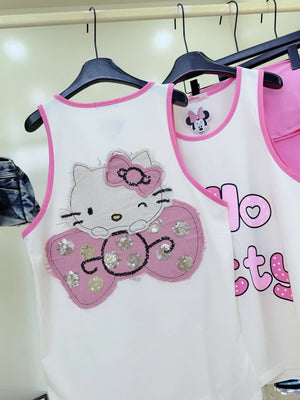 Set of 3 - Sleeveless Top, Tube Top and Biker Shorts