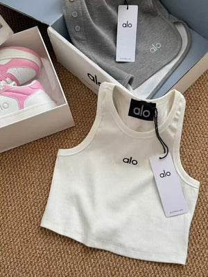 Sporty Crop Top Yoga Tennis Goft Pickleball