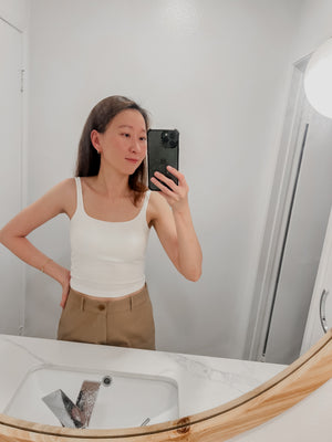 Paded Sleeveless Summer Top