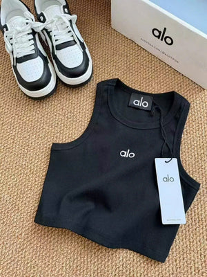 Sporty Crop Top Yoga Tennis Goft Pickleball