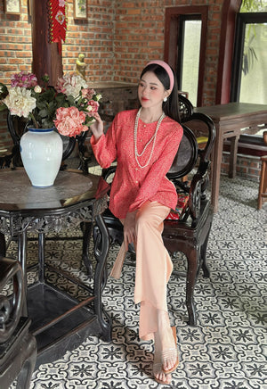 B28 L - Bà Ba Gấm Hoa Cao Cấp