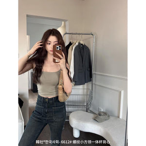 Paded Sleeveless Summer Top