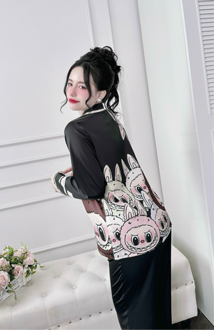 Labubu Long Sleeved Shirt Long Pants Pj Set
