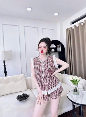 (90-120 lbs) Sleevelessed Kate Pajama Set