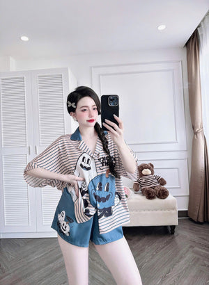 Halloween Spooky Night Short Pajamas Set