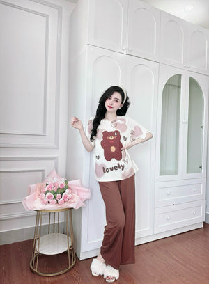 PJ14 2pcs/ Set Thun Tăm Hoạ Tiết Dễ Thương Pajama