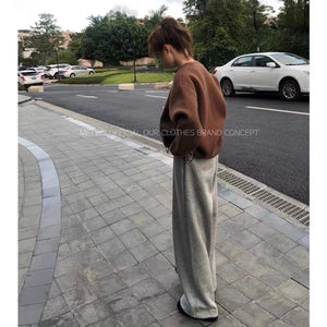 Brown Sweater with Embroidered Bear