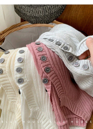 Stretchy Cropped Front Buttons Top