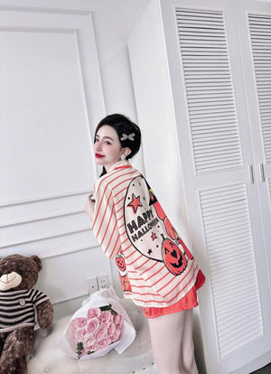 Halloween Short Pajamas Set