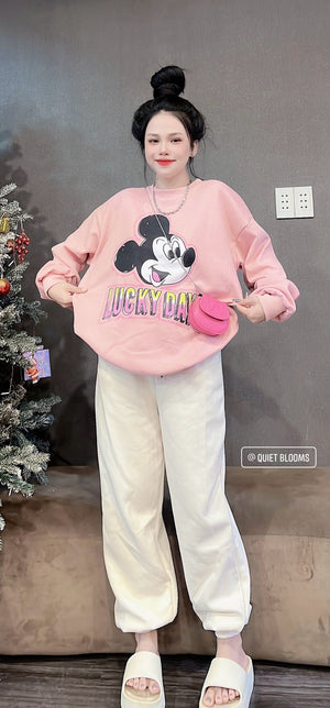 SET Crewneck and Joggers in Pink