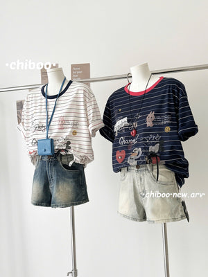 Characters Tee Tshirt with Charm