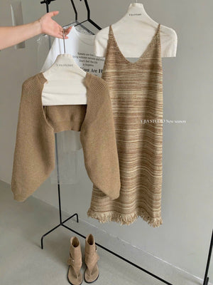 Knit Dress with Jacket