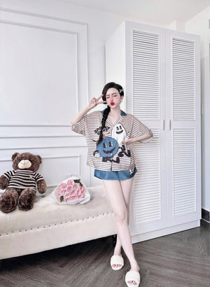 Halloween Spooky Night Short Pajamas Set