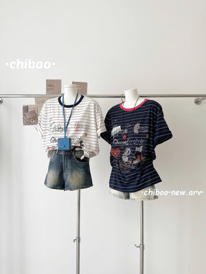 Characters Tee Tshirt with Charm