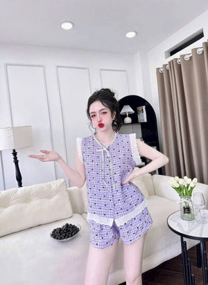 (90-120 lbs) Sleevelessed Kate Pajama Set