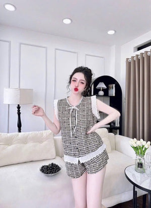 (90-120 lbs) Sleevelessed Kate Pajama Set