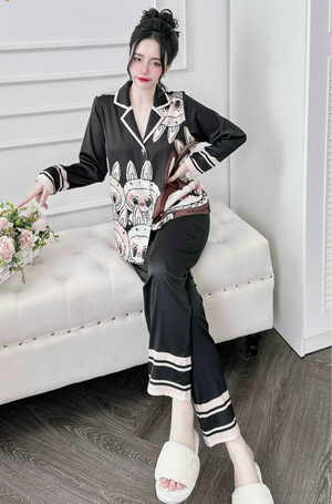 Labubu Long Sleeved Shirt Long Pants Pj Set