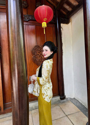 L12 Lam Áo Gấm Quần Lụa