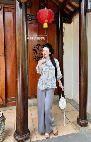 L14 Lam Áo Gấm Quần Lụa