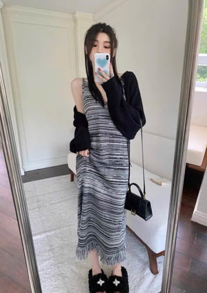 Knit Dress with Jacket