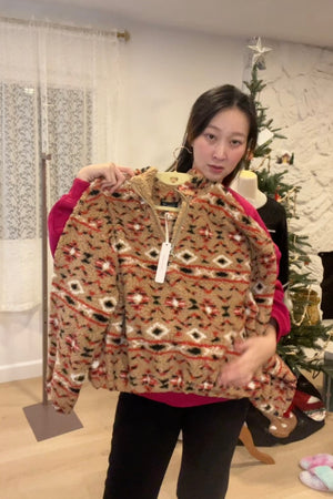 Aztec Print Casual Sweater