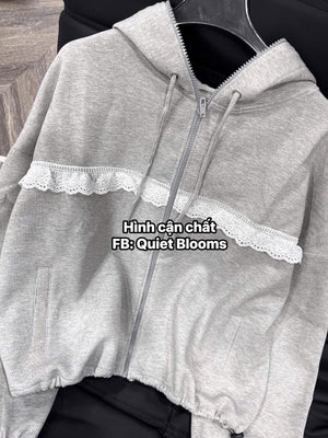 Lace Soft Hoodie Jacket