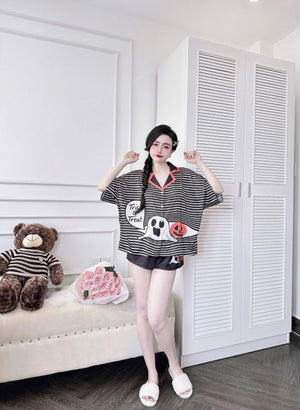 Halloween Trick or Treat Short Pajamas Set