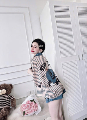 Halloween Spooky Night Short Pajamas Set