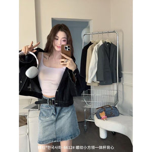 Paded Sleeveless Summer Top