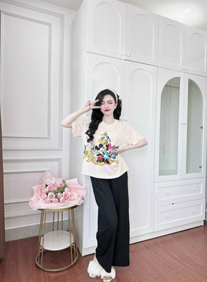 PJ15 2pcs/ Set Thun Tăm Hoạ Tiết Dễ Thương Pajama