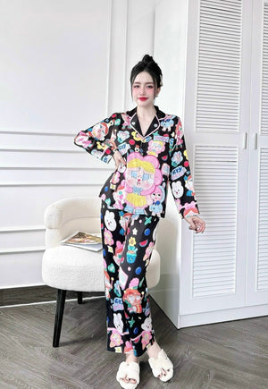 (90-120 lbs) Crybaby Long Sleeved Shirt Long Pants Pj Set