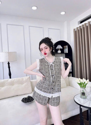 (90-120 lbs) Sleevelessed Kate Pajama Set