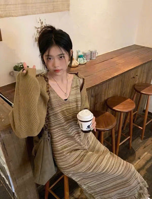 Knit Dress with Jacket