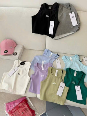 Sporty Crop Top Yoga Tennis Goft Pickleball