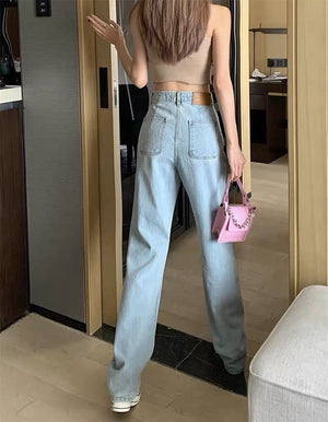 Straight Jeans w/ Cute Details on Pockets