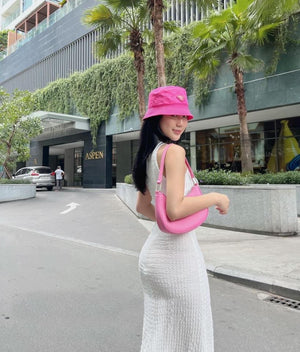 White Set of 2pc - Crop Top and Skirt