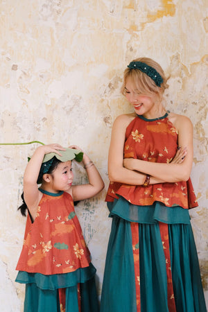 Sleeveless Top and Long Skirt Set