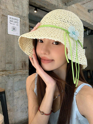 Flowers Round Bucket Hat