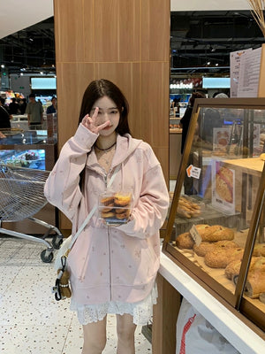 Palm Springs Pink Hoodie Jacket