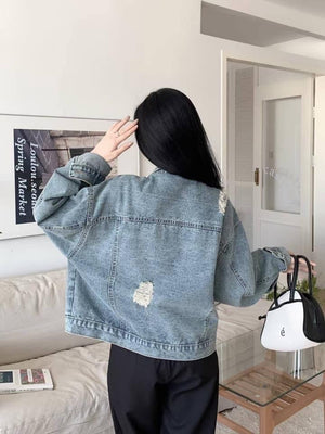 Distressed Denim Jacket
