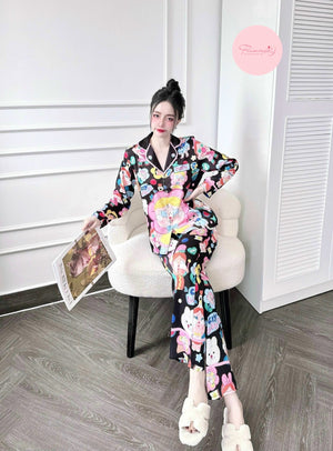 (90-120 lbs) Crybaby Long Sleeved Shirt Long Pants Pj Set