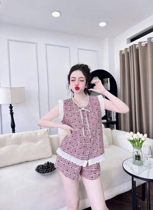 (90-120 lbs) Sleevelessed Kate Pajama Set