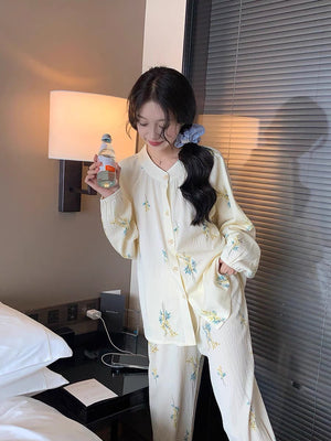 Light Yellow Pajamas Sleepwear #43